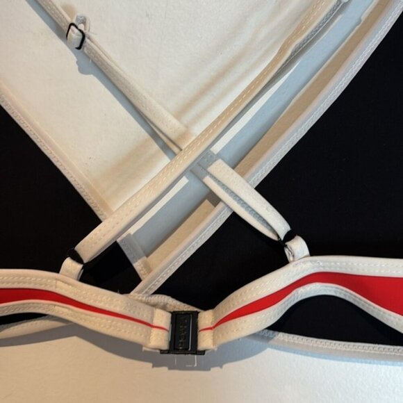 HOAKA Hawaii Red/white set cheeky board set bikini size M/L - Picture 12 of 13